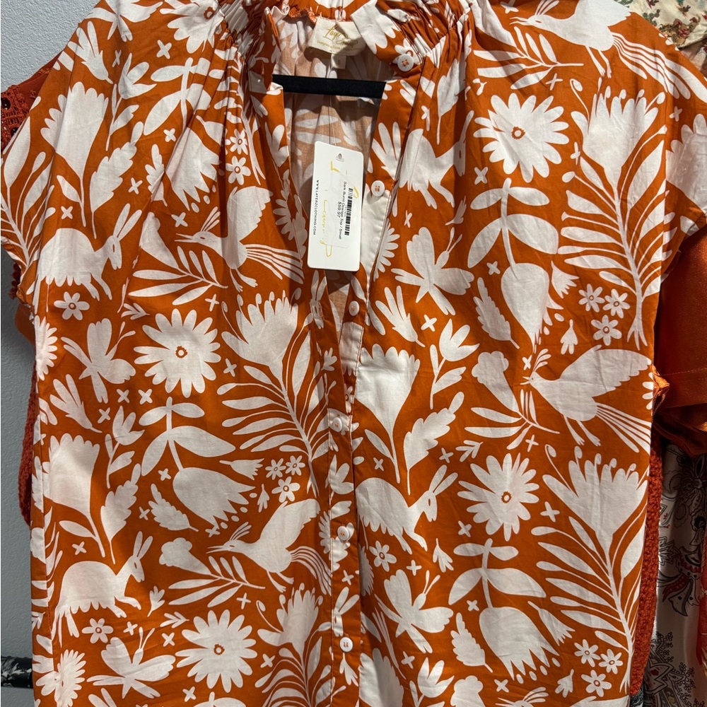 Rustic Floral Women's Blouse